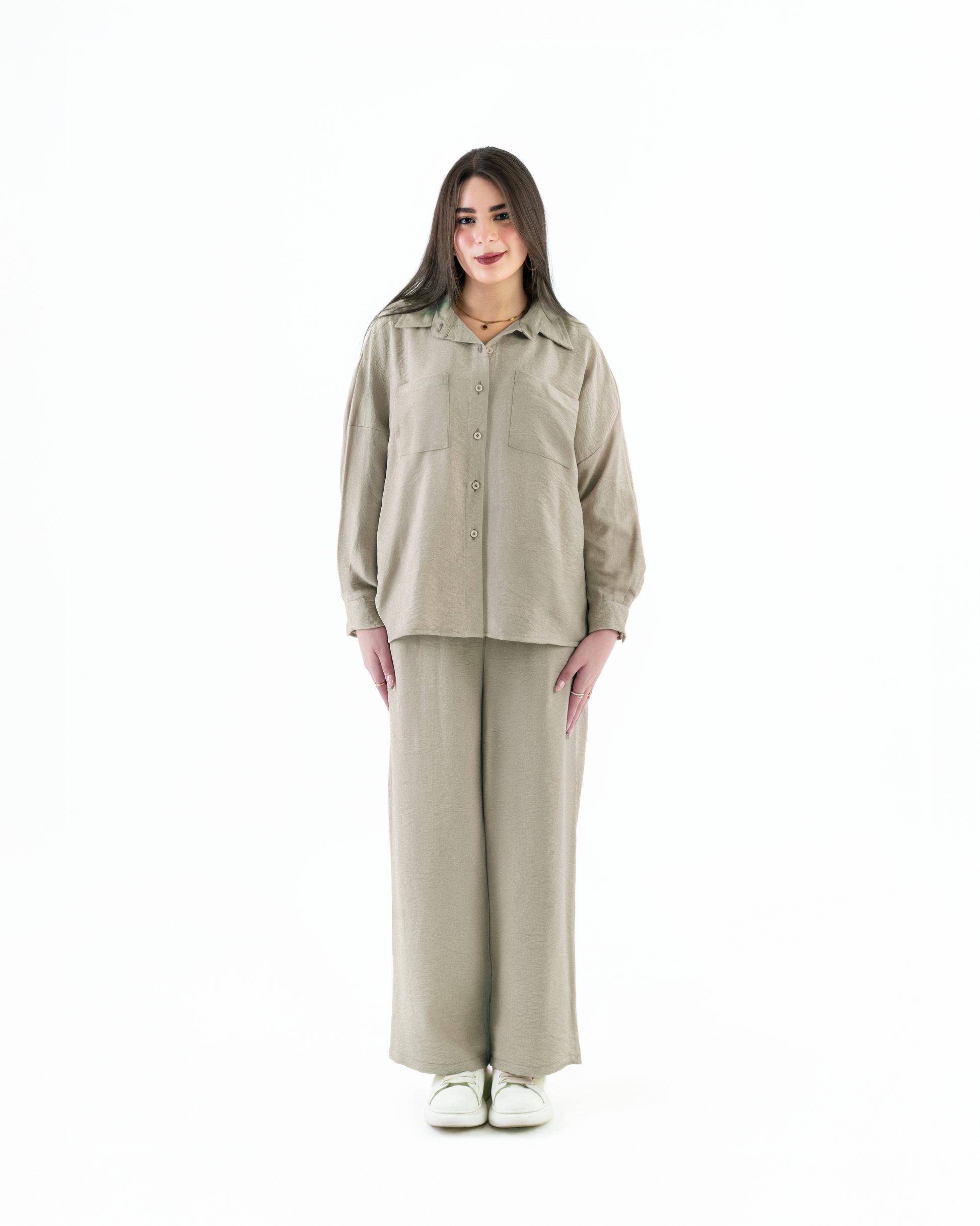 Casual Loose Set - Olive Beige Edition