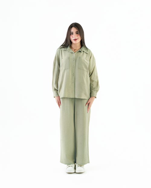 Casual Loose Set - Olive Beige Edition