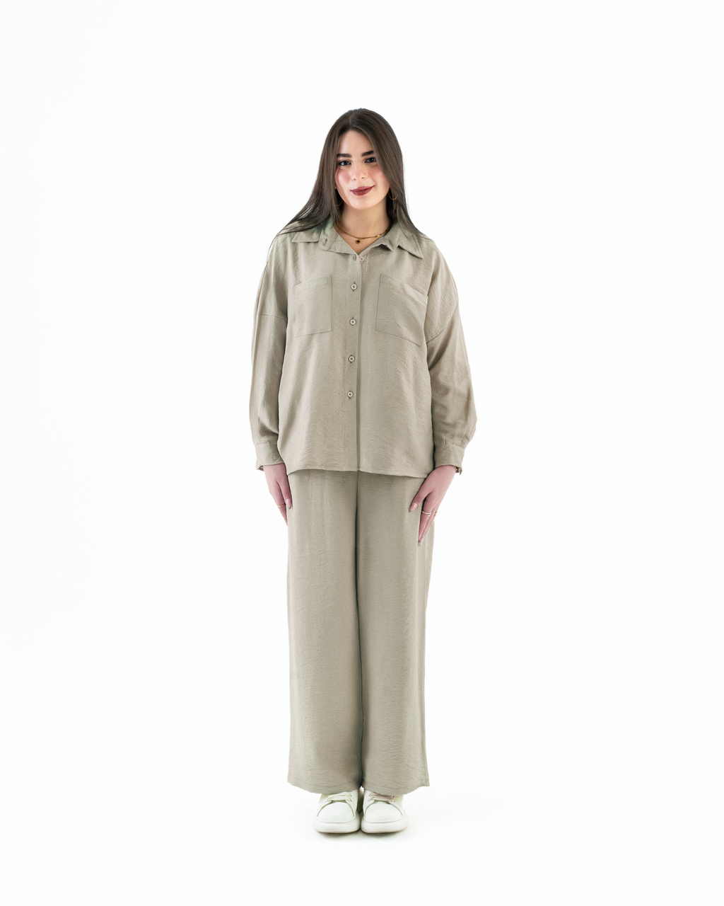 Casual Loose Set - Olive Beige Edition