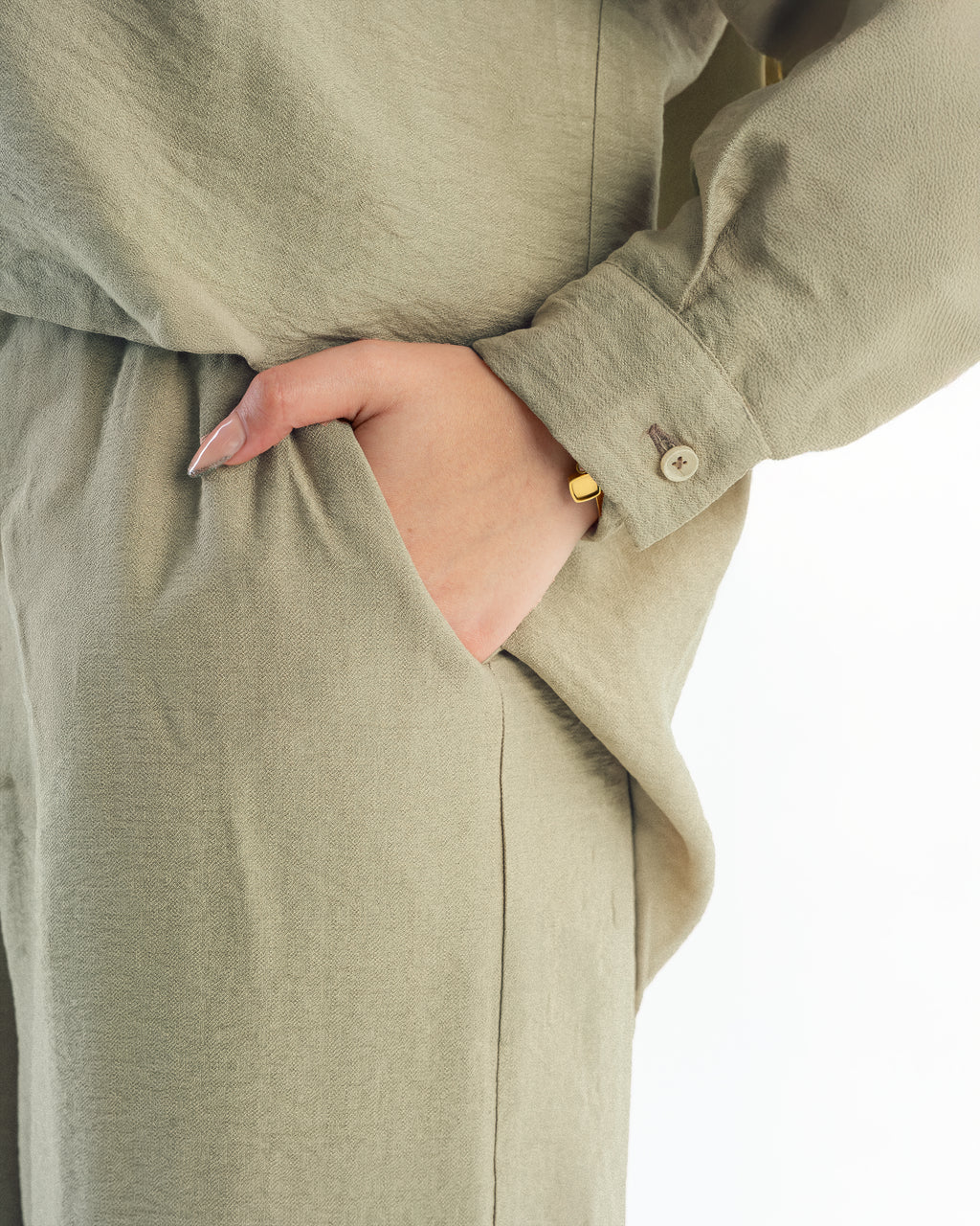 Casual Loose Set - Olive Beige Edition