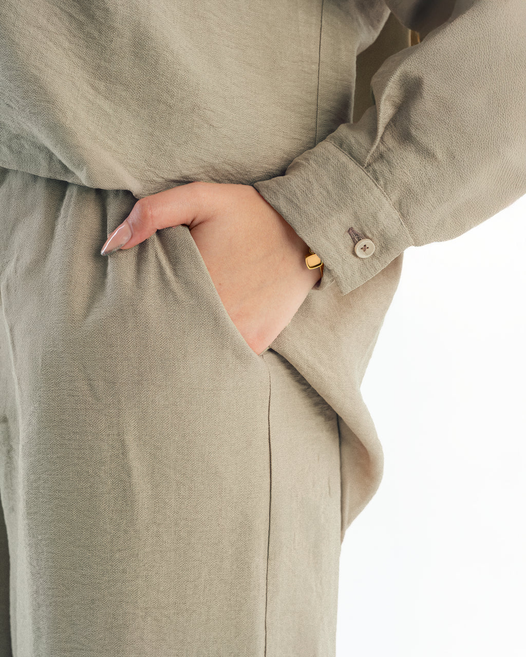 Casual Loose Set - Olive Beige Edition