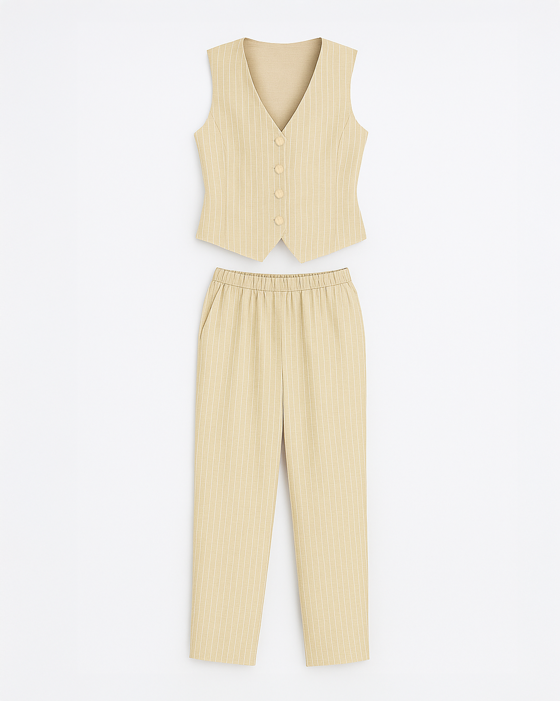 Vest Suit - Beige Edition